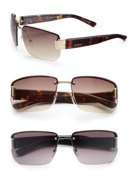 gucci rimless sunglasses men|Gucci polarized sunglasses men's.